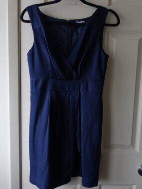 Navy PURE Alfred Sung Size 6 light Dress NWOT